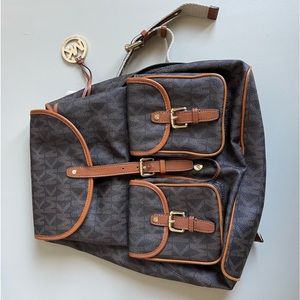 NEVER USED Michael Kors logo backpack